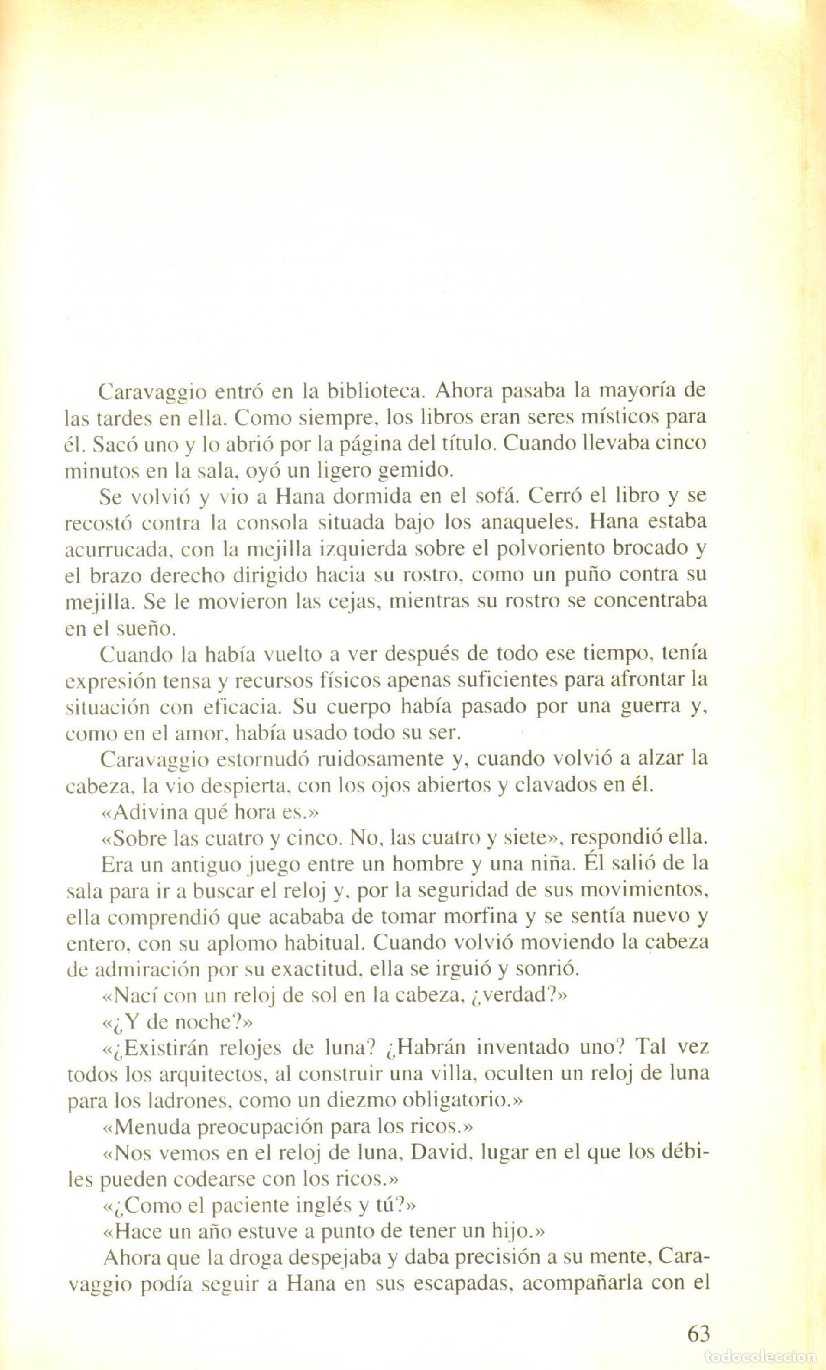 Libros de segunda mano: El paciente ingles - Ondaatje, Michael - Foto 3
