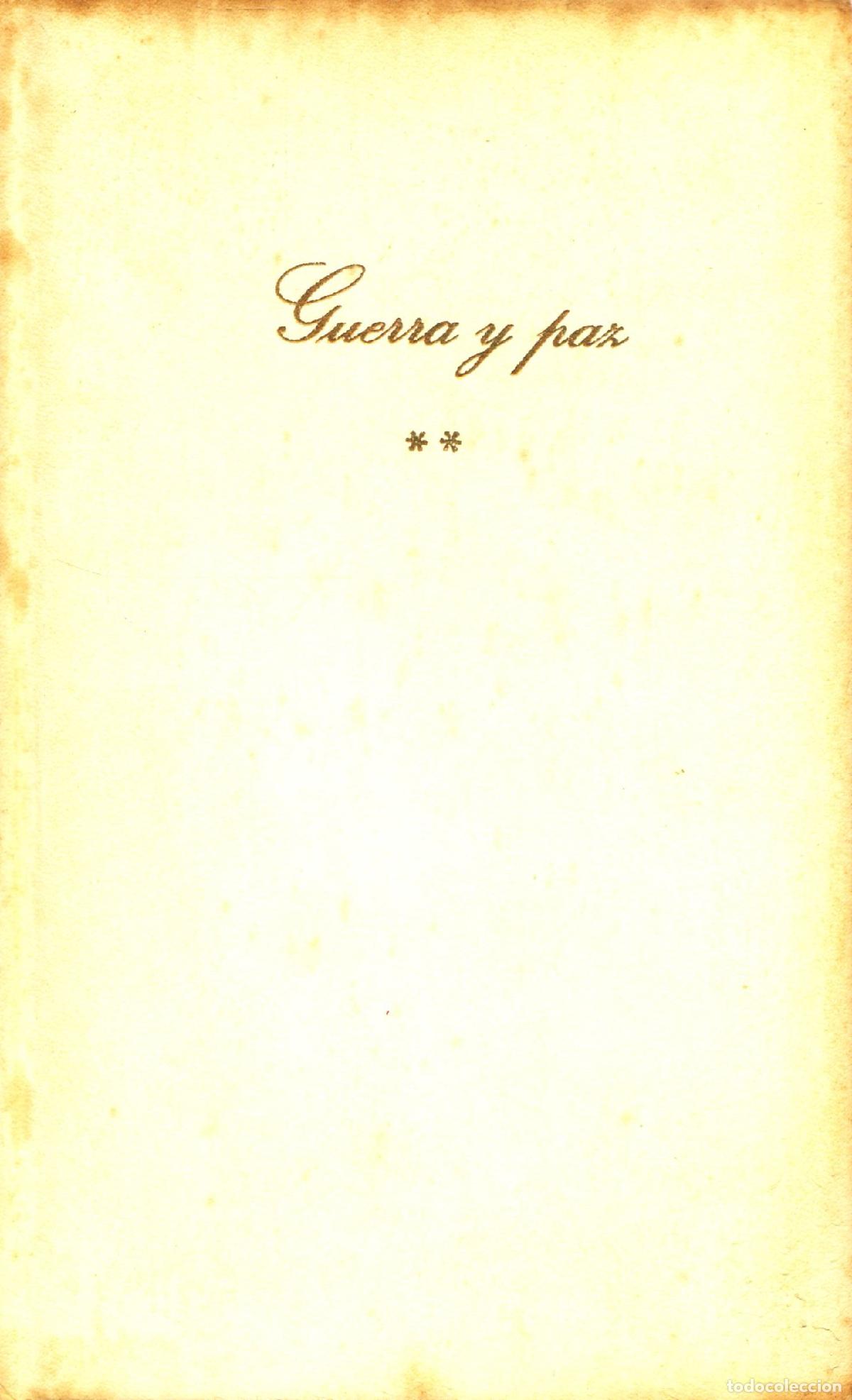 Libros de segunda mano: Guerra y paz (2) - Tolstoi, Leon - Foto 1
