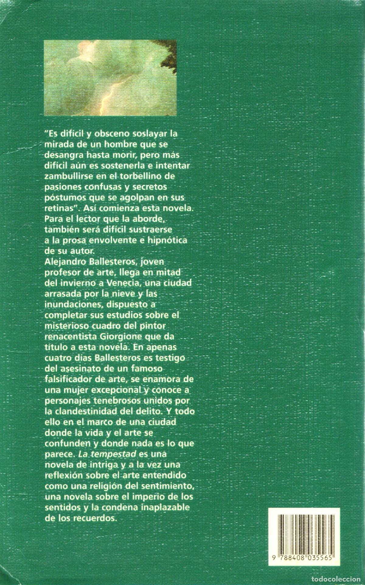 Libros de segunda mano: La tempestad - de Prada, Juan Manuel - Foto 3