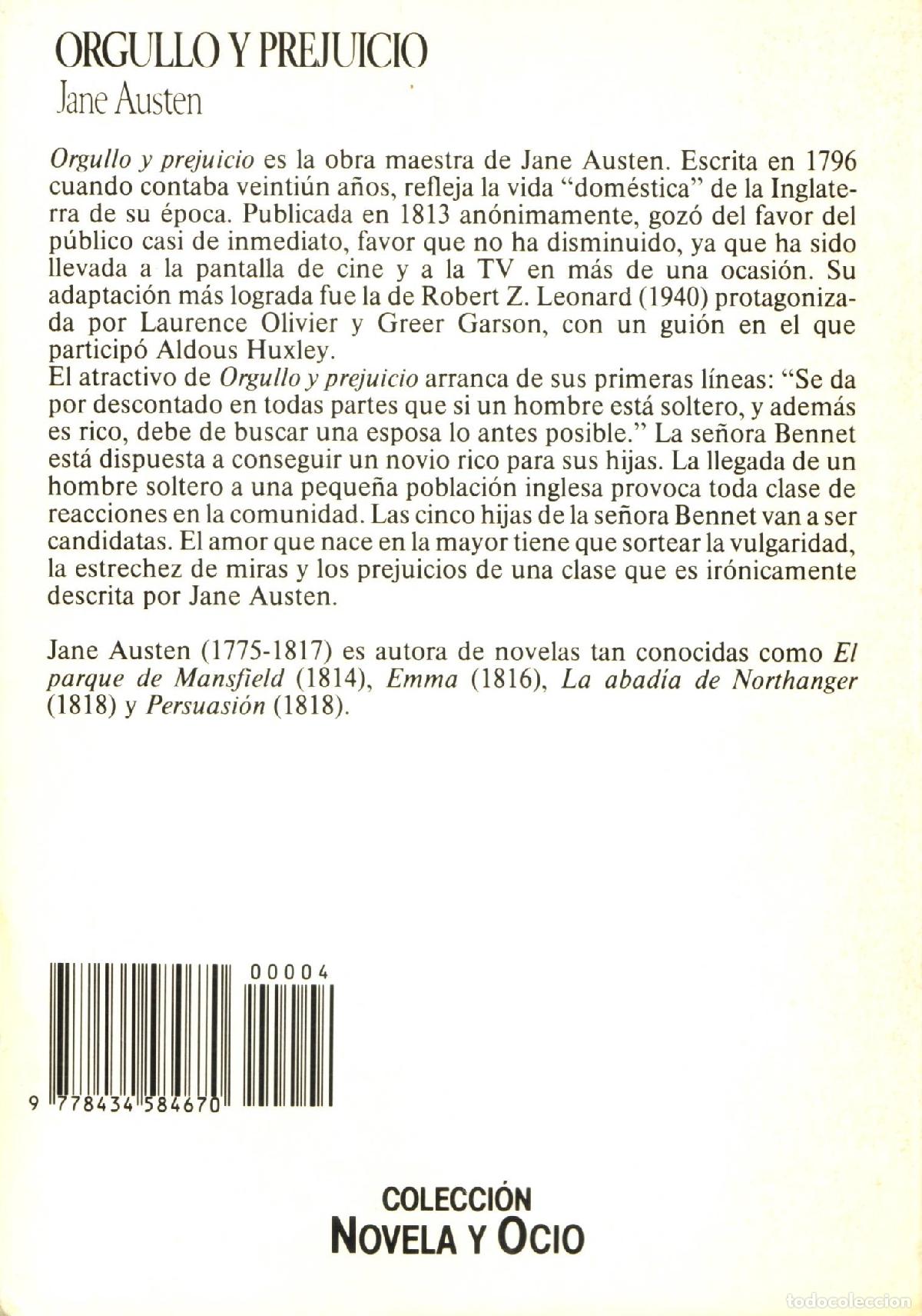 Libros de segunda mano: Orgullo y prejuicio - Austen, Jane - Foto 2