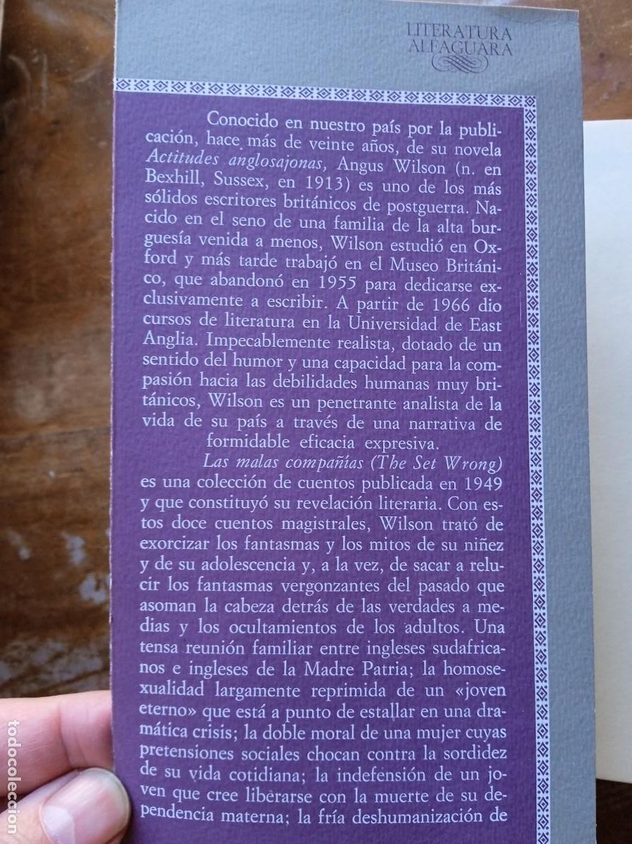 Libros de segunda mano: Angus Wilson Las malas compa&ntilde;&iacute;as - Foto 2