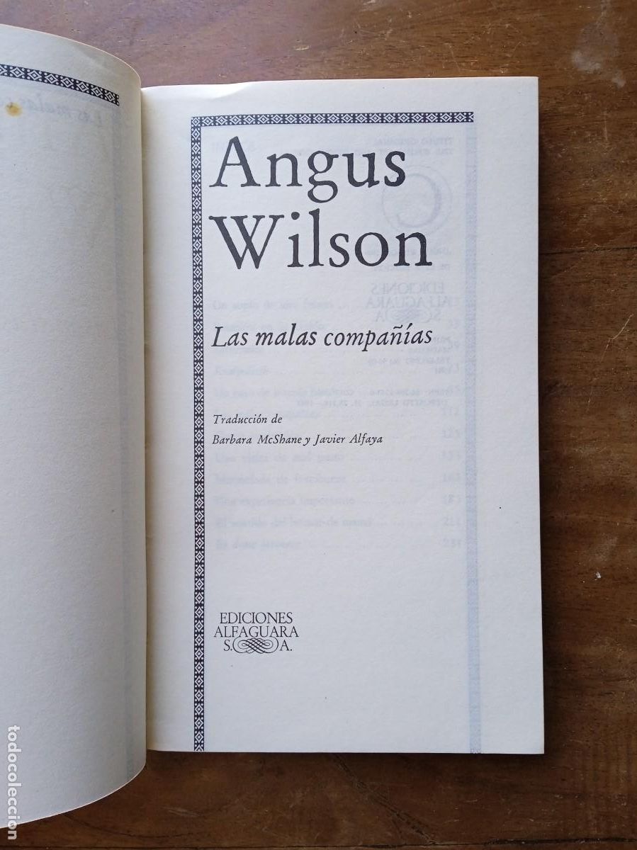 Libros de segunda mano: Angus Wilson Las malas compa&ntilde;&iacute;as - Foto 3