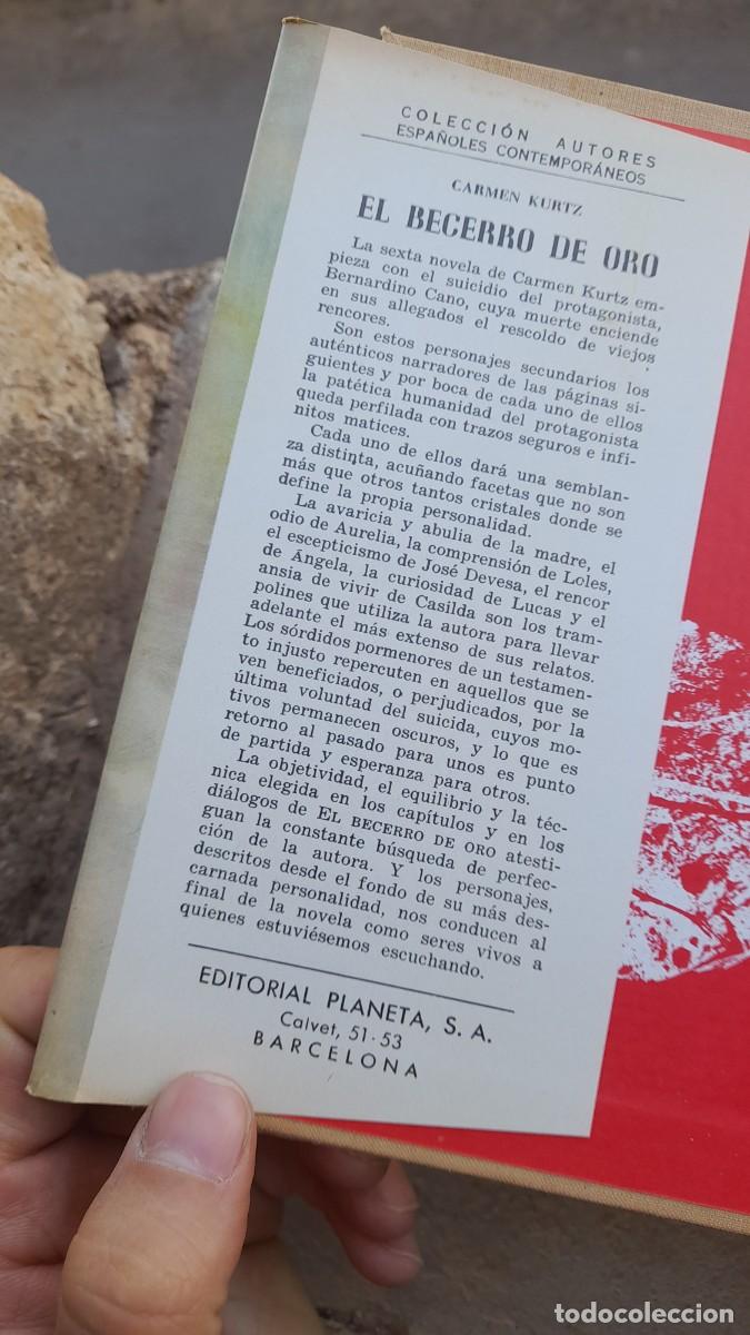 Libros de segunda mano: Libro El becerro de oro Carmen Kurtz - Foto 2