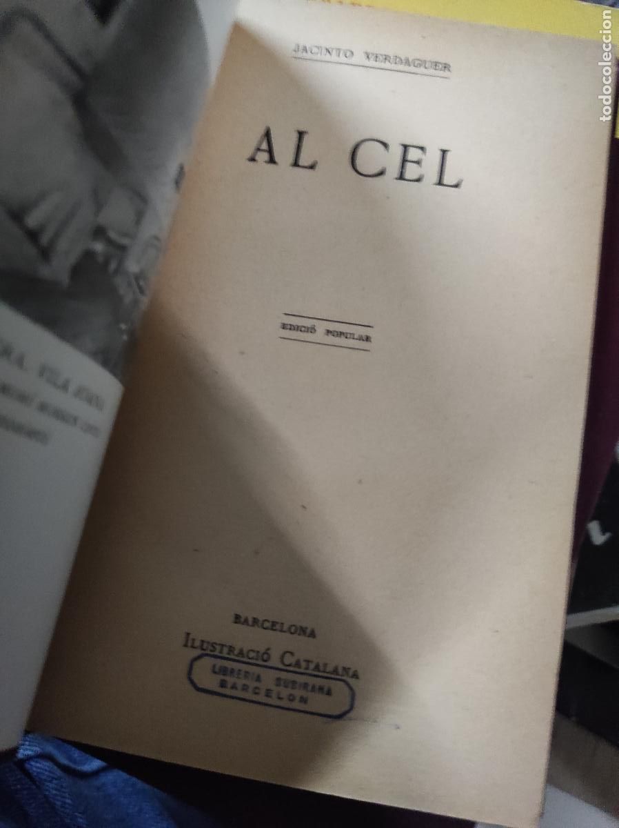 Libros de segunda mano: Verdaguer, Jacinto. - Al cel. - Foto 3