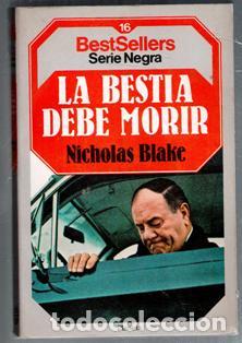Libros de segunda mano: La bestia debe morir, Nicholas Blake - Foto 1