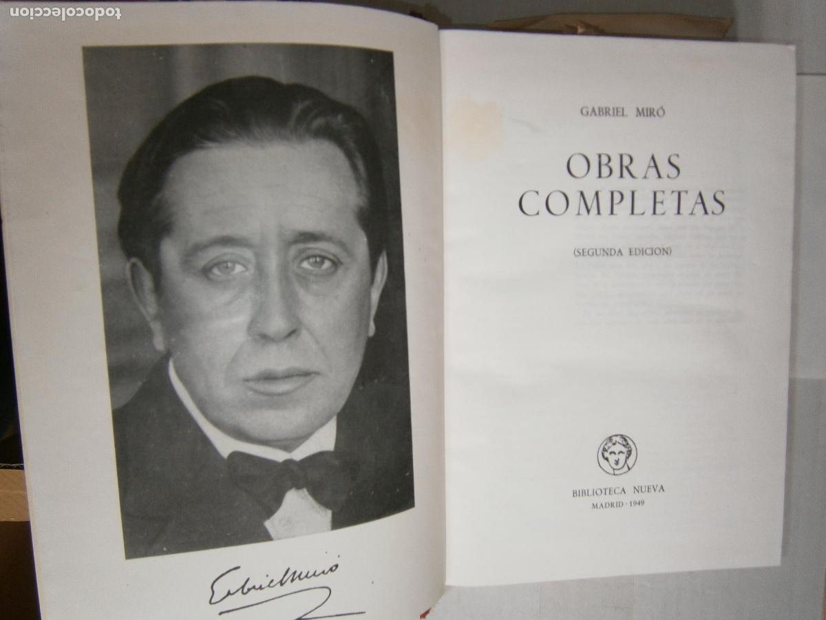 Libros de segunda mano: OBRAS COMPLETAS - GABRIEL MIRO - Foto 2