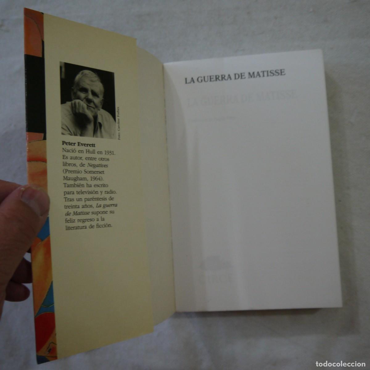 Libros de segunda mano: LA GUERRA DE MATISSE - PETER EVERETT - CIRCE - 1998 - Foto 2