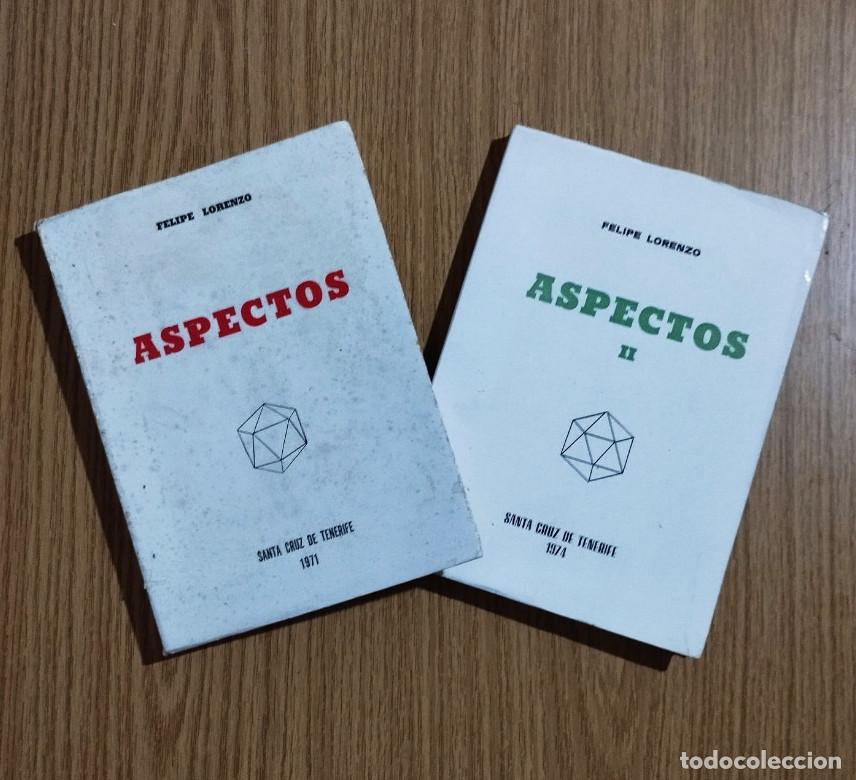 Libros de segunda mano: DOS LIBROS - Aspectos libros I y II | Felipe Lorenzo | 1971 y 1974 | Tenerife / Canarias