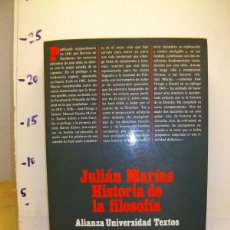 Libros de segunda mano: HISTORIA DE LA FILOSOFÍA : TAPA BLANDA 1996 DE JULIAN MARIAS