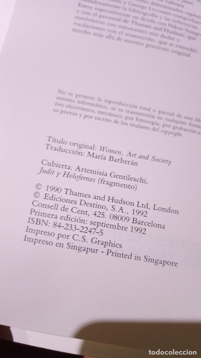 Libros de segunda mano: Libro. Mujer arte y sociedad - Foto 3