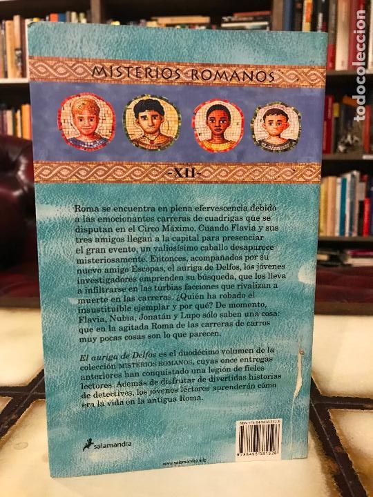 Libros de segunda mano: El auriga de Delfos. Caroline Lawrence - Foto 2
