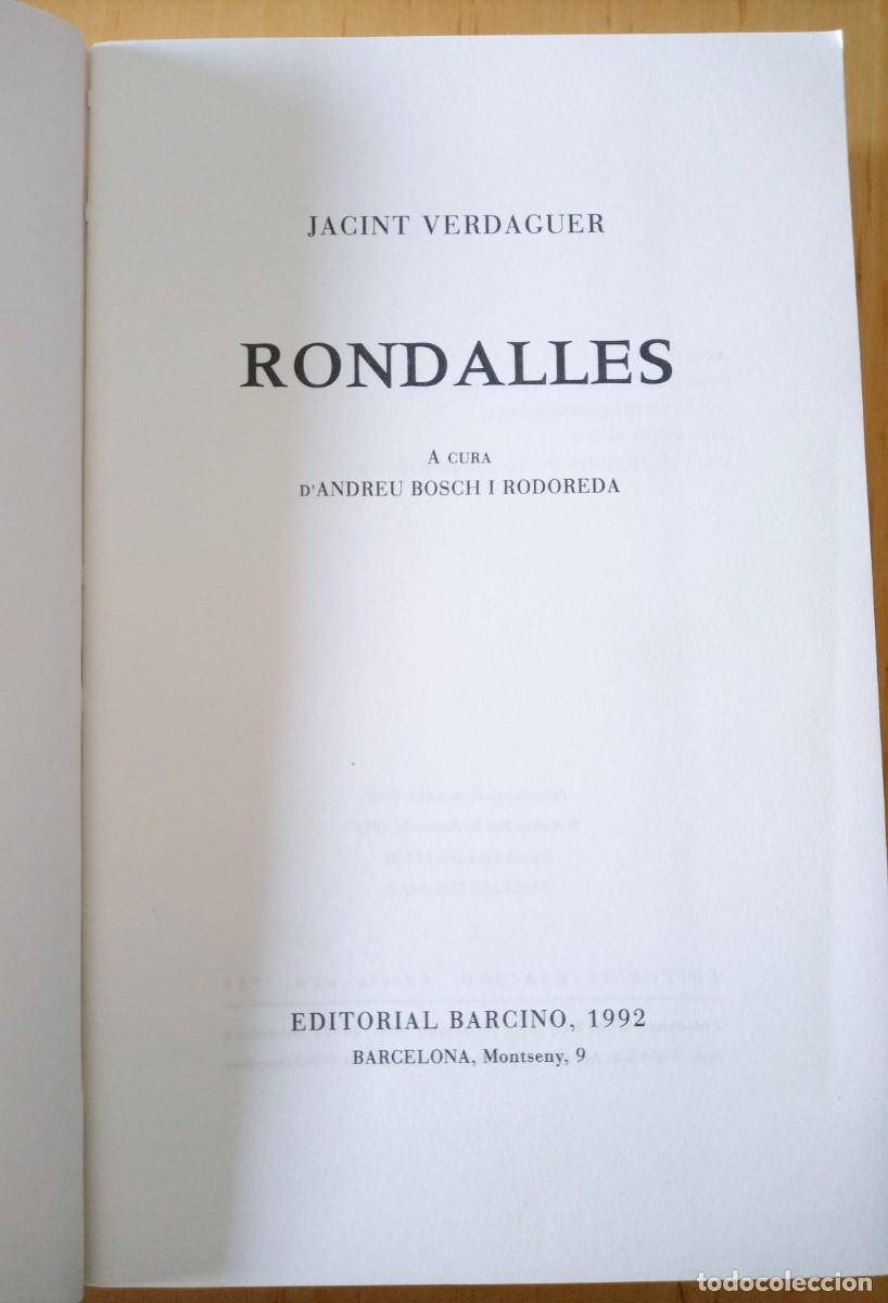 Libros de segunda mano: JACINT VERDAGUER RONDALLES - Foto 3