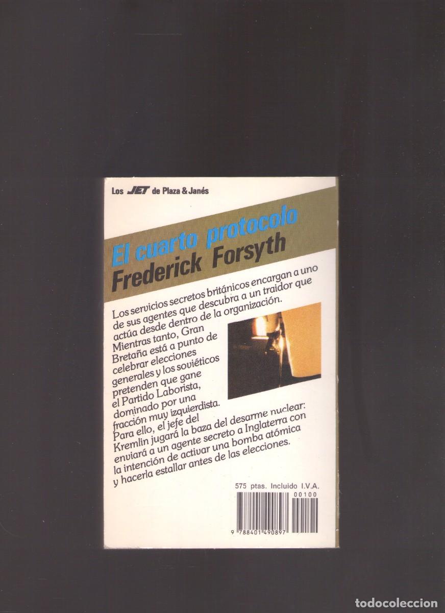 Libros de segunda mano: Bd. El cuarto protocolo (Frederick Forsyth) - Foto 2