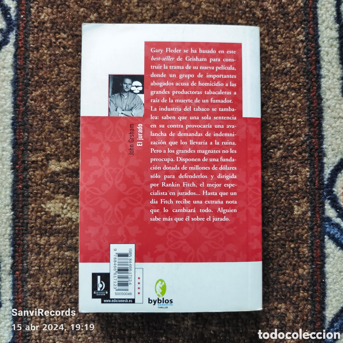 Libros de segunda mano: EL JURADO (JOHN GRISHAM) (EDICIONES B) - Foto 2