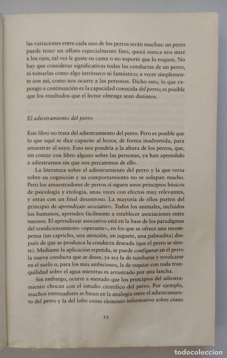 Libros de segunda mano: EN LA MENTE DE UN PERRO. - Foto 4