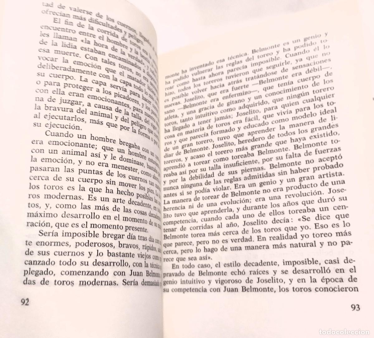 Libros de segunda mano: Hernest Hemingway, Muerte en la tarde, 1968, - Foto 4