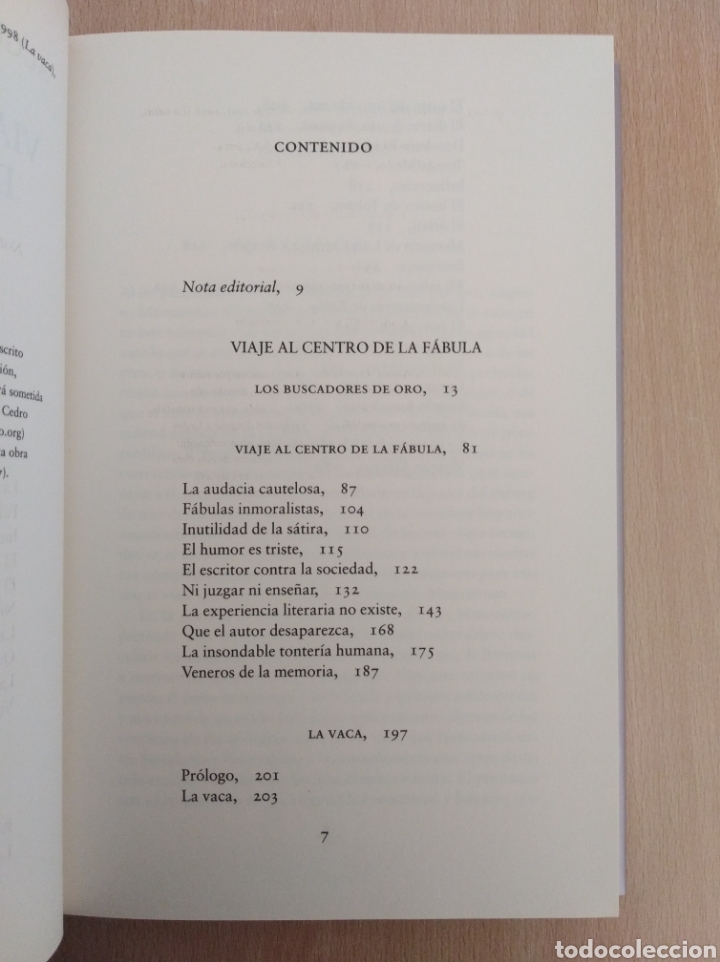 Libros de segunda mano: VIAJE AL CENTRO DE LA F&Aacute;BULA. Augusto Monterroso. RBA - Foto 4