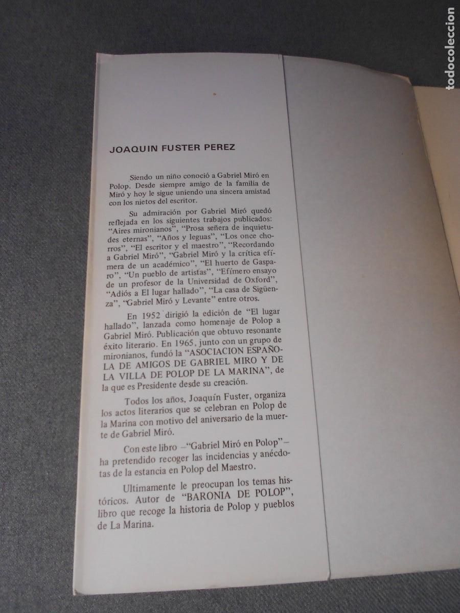 Libros de segunda mano: GABRIEL MIRO EN POLOP - Foto 2