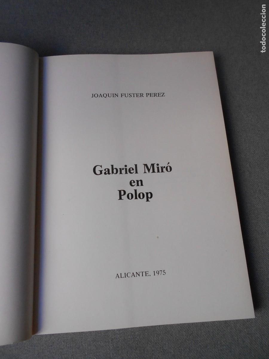 Libros de segunda mano: GABRIEL MIRO EN POLOP - Foto 3