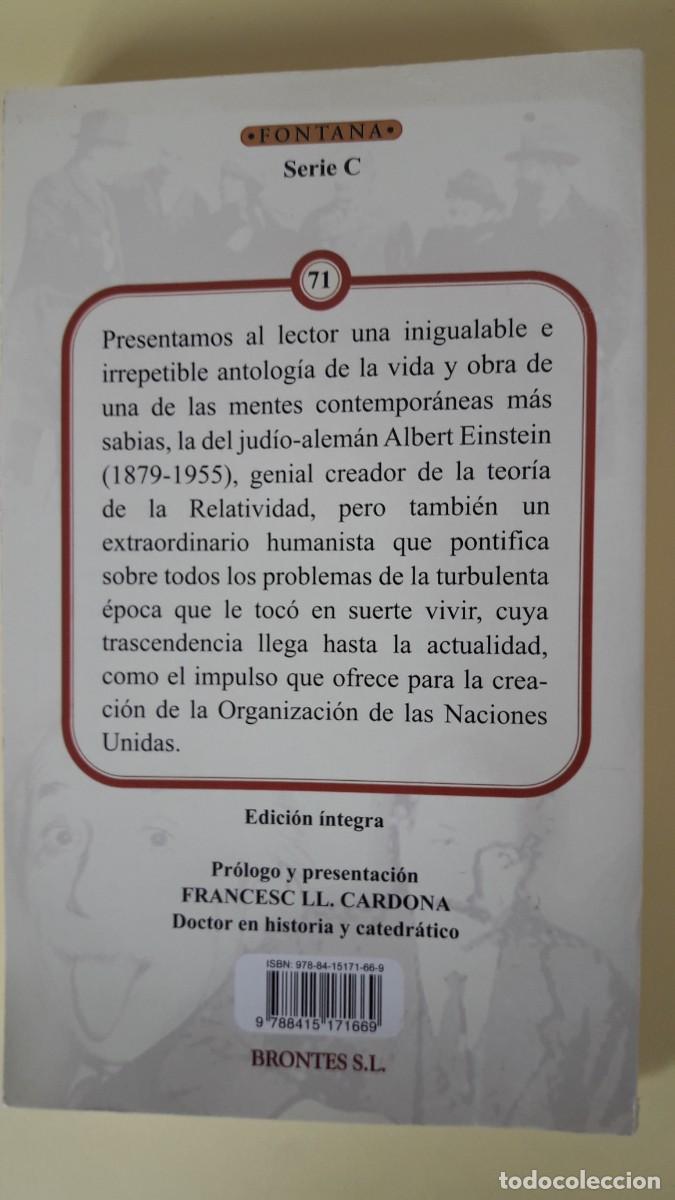 Libros de segunda mano: EL MUNDO COMO YO LO VEO. (ALBERT EINSTEIN) - Foto 3