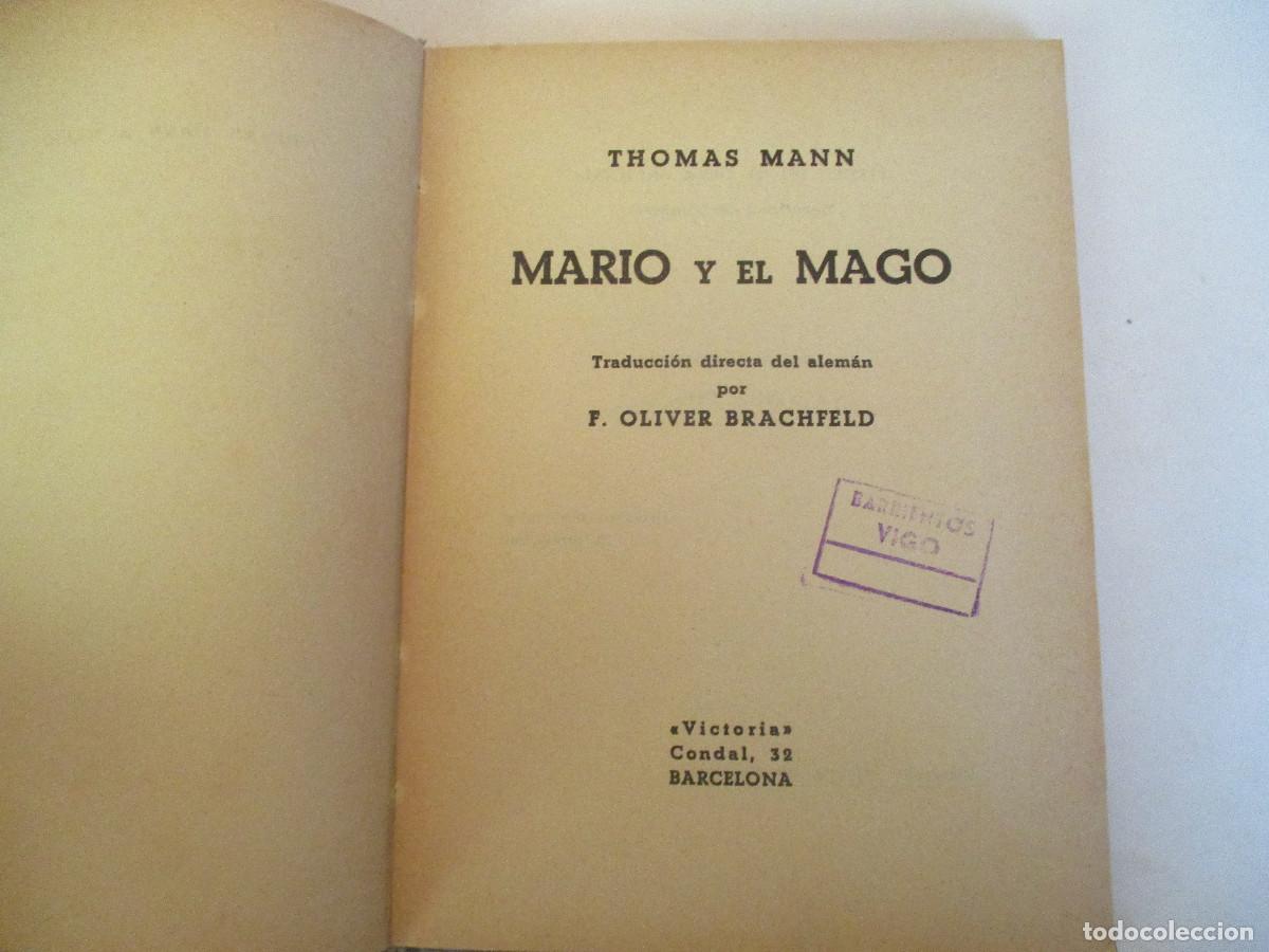 Libros de segunda mano: THOMAS MANN Mario y el mago W26652 - Foto 3