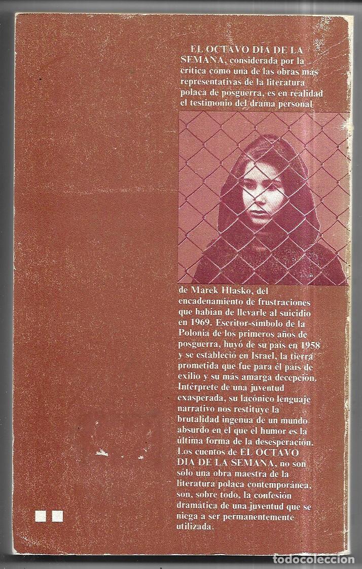 Libros de segunda mano: Marek Hlasko . El octavo d&iacute;a de la semana - Foto 2