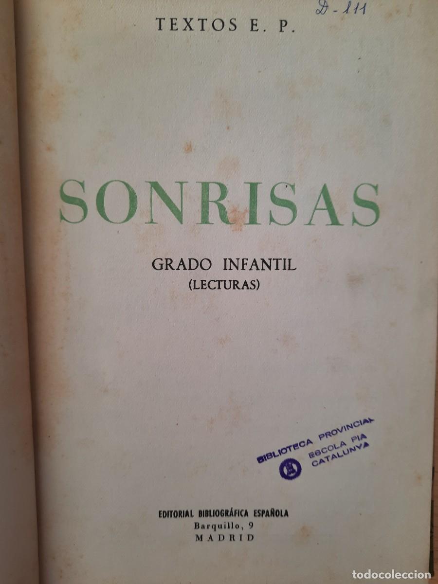 Libros de segunda mano: LIBRO. Sonrisas. Grado infantil. Lecturas. Textos EP - Foto 5