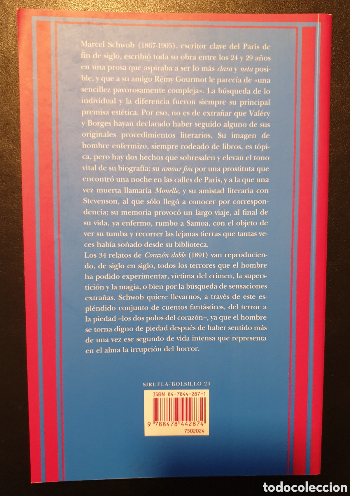 Libros de segunda mano: Marcel Schwob; Coraz&oacute;n Doble - Foto 2