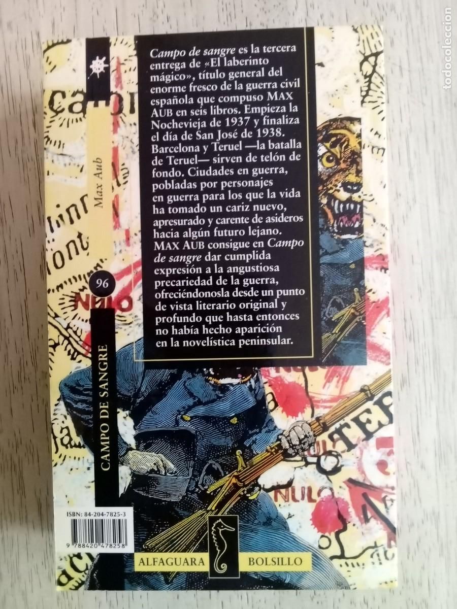 Libros de segunda mano: Campo de sangre. Max Aub - Foto 2