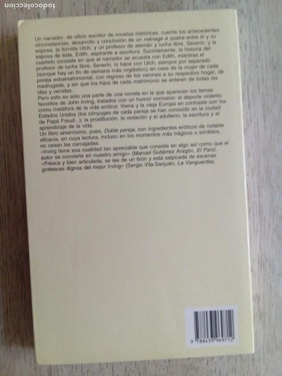 Libros de segunda mano: Doble pareja. John Irving - Foto 2