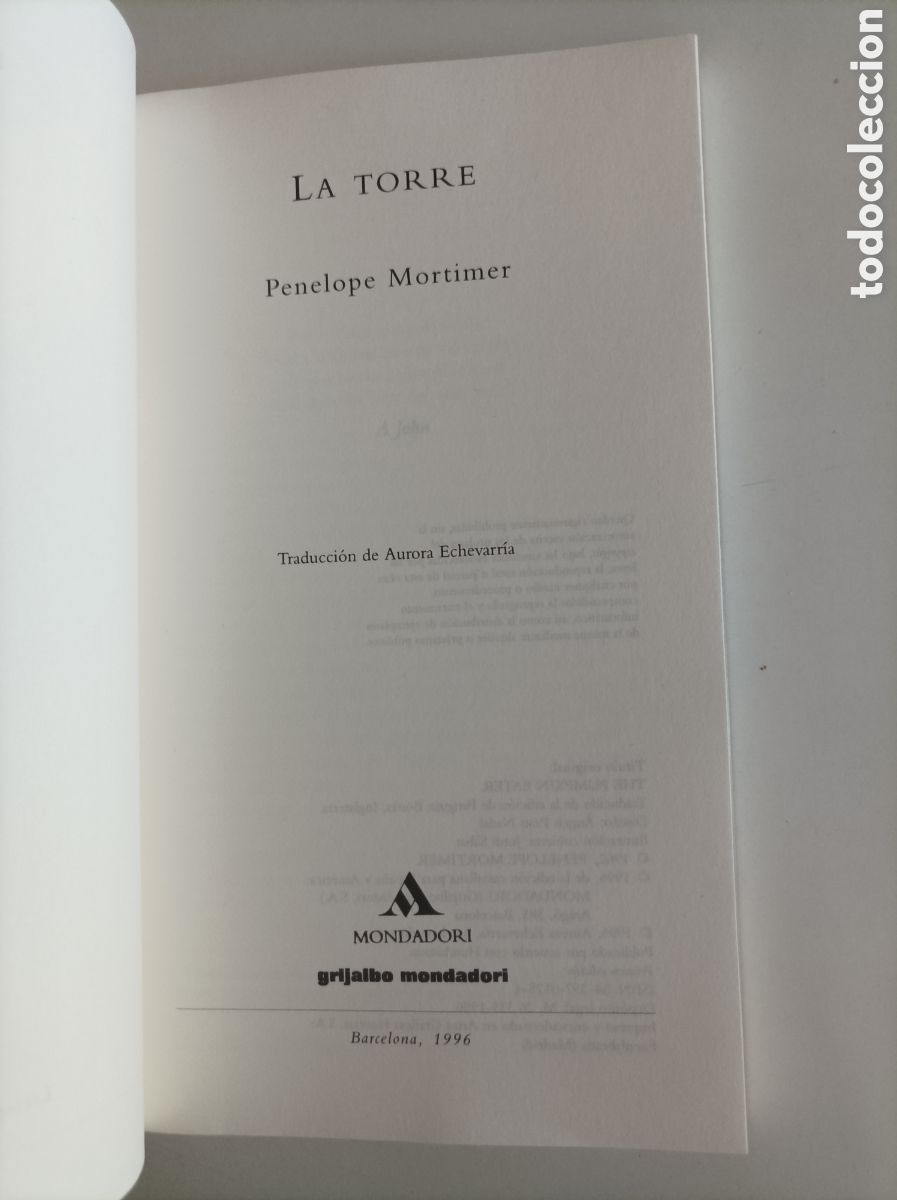 Libros de segunda mano: La torre / Pen&eacute;lope Mortimer - Foto 2