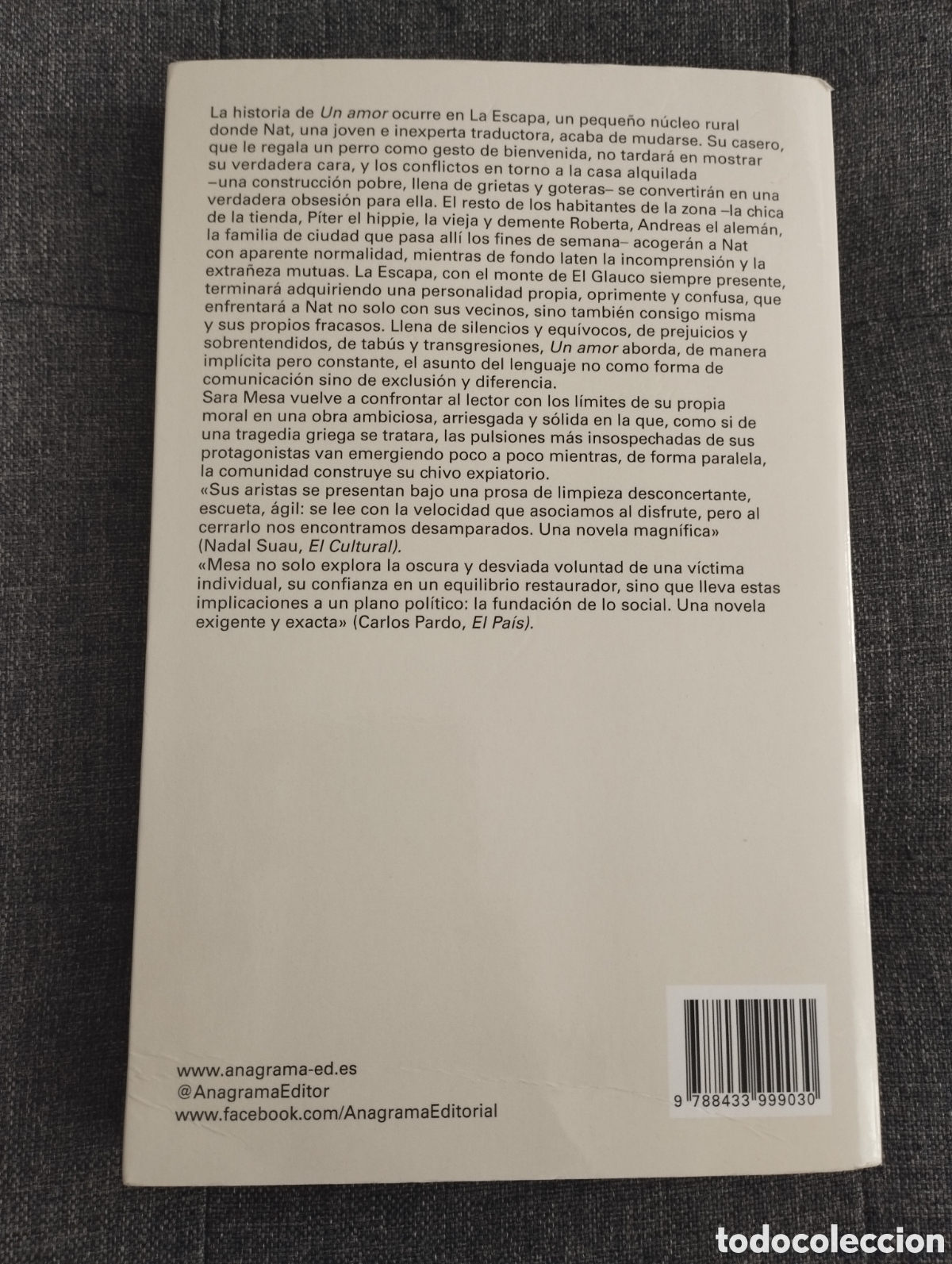 Libros de segunda mano: UN AMOR (SARA MESA) - Foto 4
