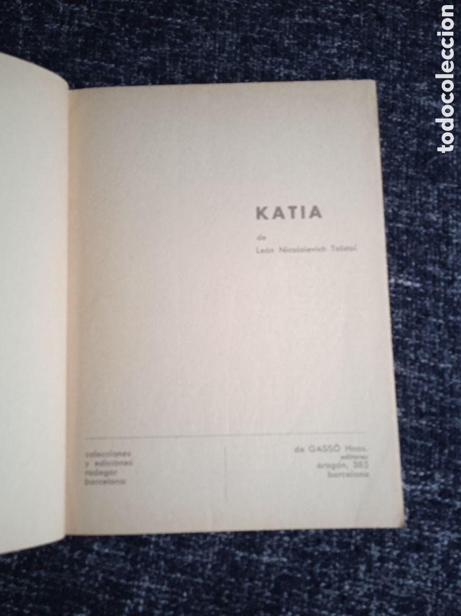 Libros de segunda mano: KATIA / LEON TOLSTOI - Foto 2
