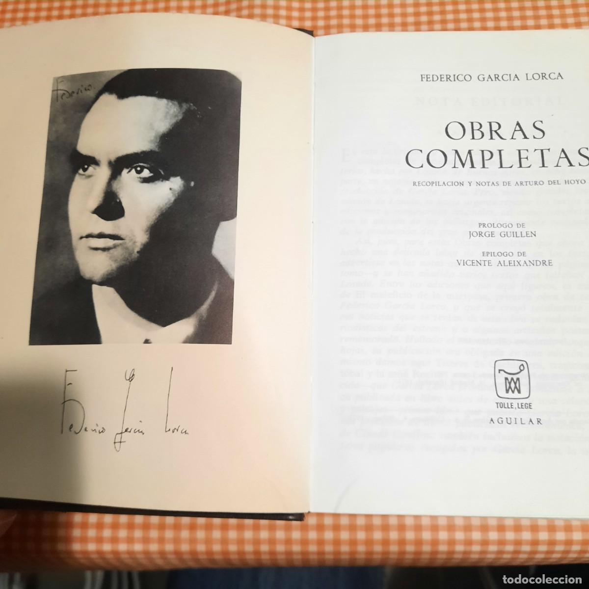 Libros de segunda mano: Federico Garc&iacute;a Lorca Obras Completas - Foto 3