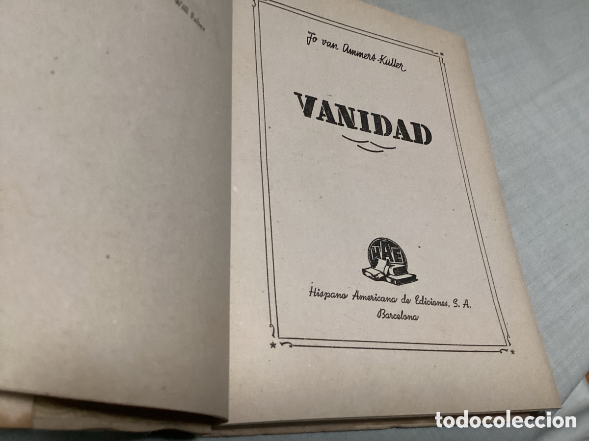 Libros de segunda mano: Vanidad Jo Van Ammers Kuller 1946 - Foto 3