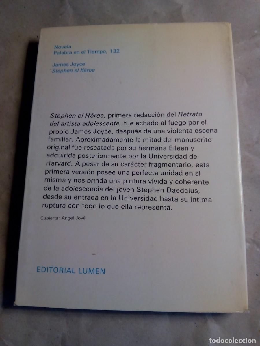 Libros de segunda mano: STEPHEN EL H&Eacute;ROE / JAMES JOYCE - Foto 2
