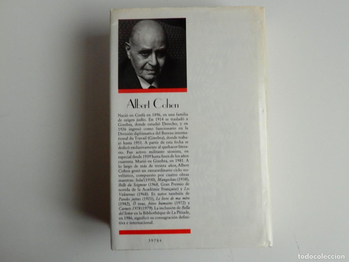 Libros de segunda mano: BELLA DEL SE&Ntilde;OR - ALBERT COHEN - C&Iacute;RCULO DE LECTORES, 1987 - Foto 7