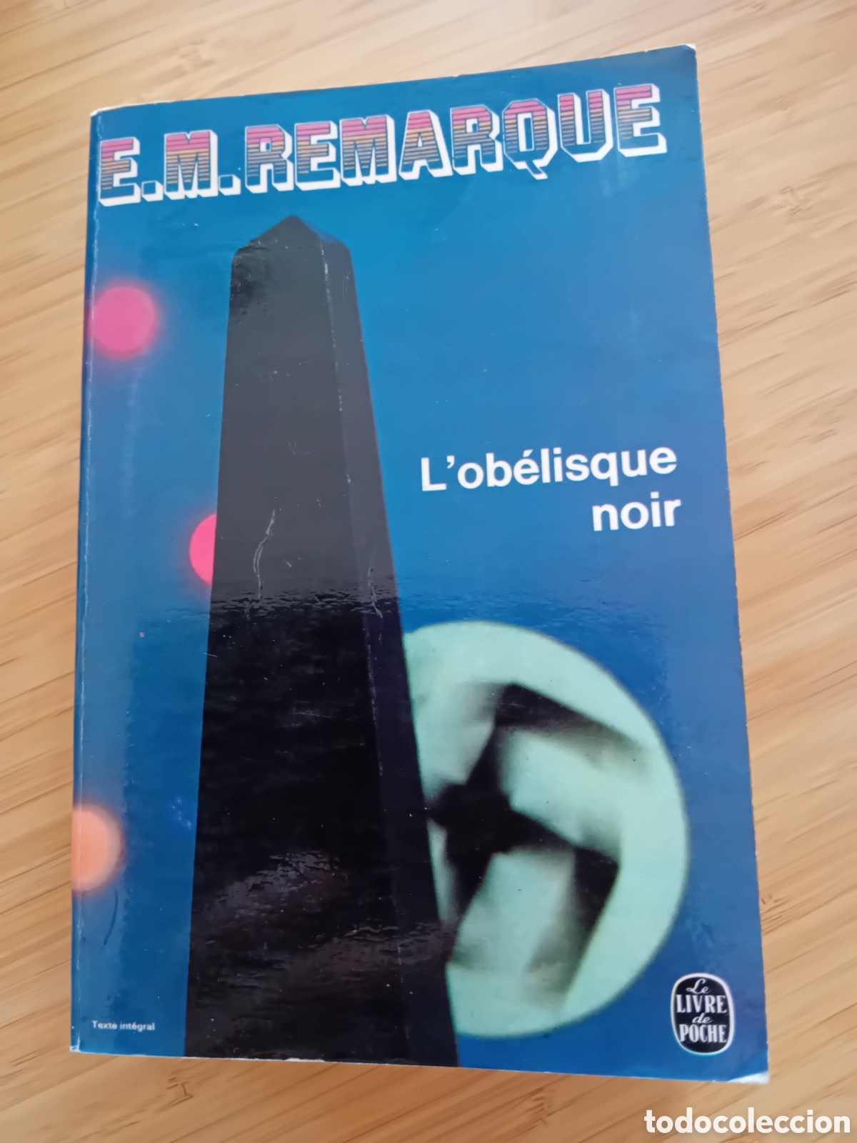 Libros de segunda mano: (frances) Lob&eacute;lisque noir - E.M. Remarque (Ed. Plon 1969) - Foto 1