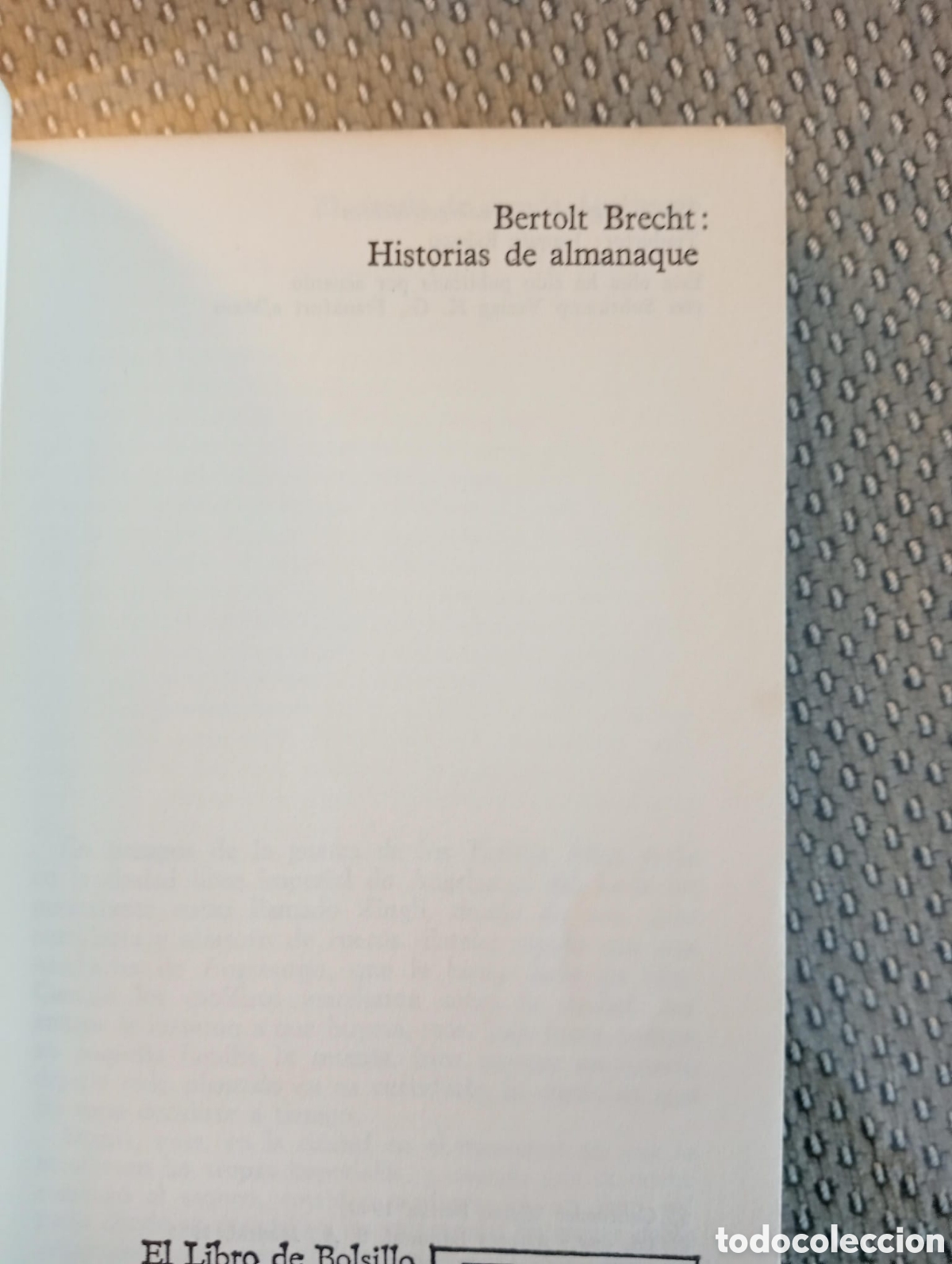 Libros de segunda mano: Historias de almanaque / Bertolt Brecht - Foto 2