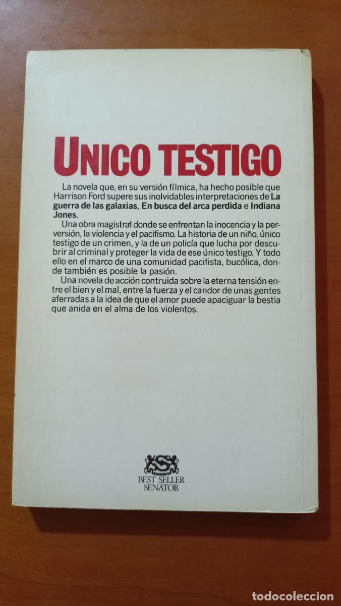 Libros de segunda mano: &Uacute;nico testigo - W. Kelley & E.W. Wallace - Foto 2