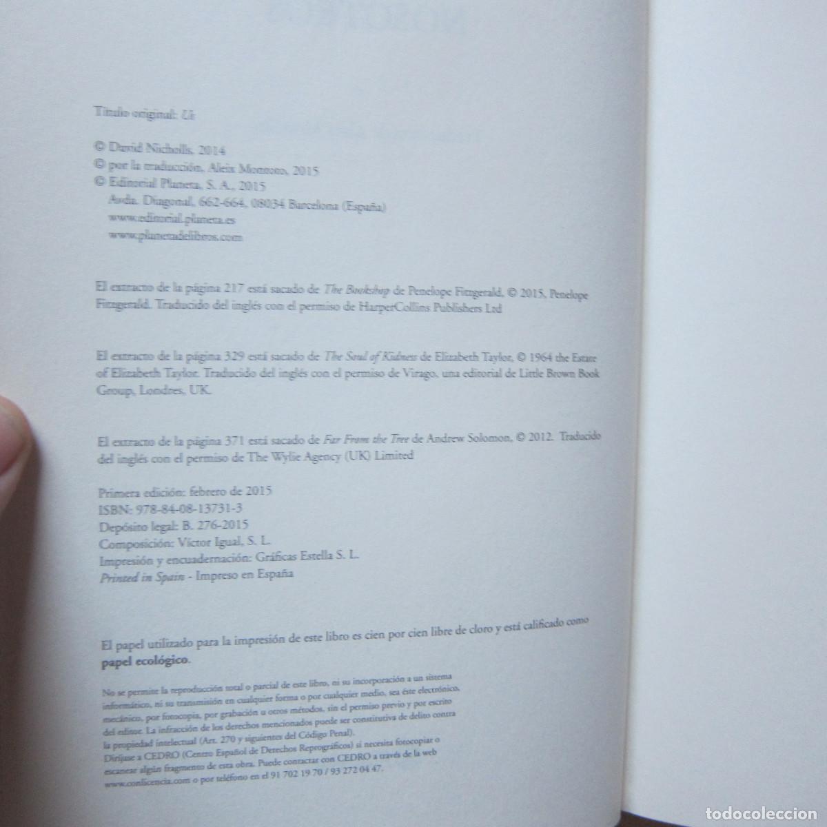 Libros de segunda mano: NOSOTROS - DAVID NICHOLLS (PLANETA) - Foto 5