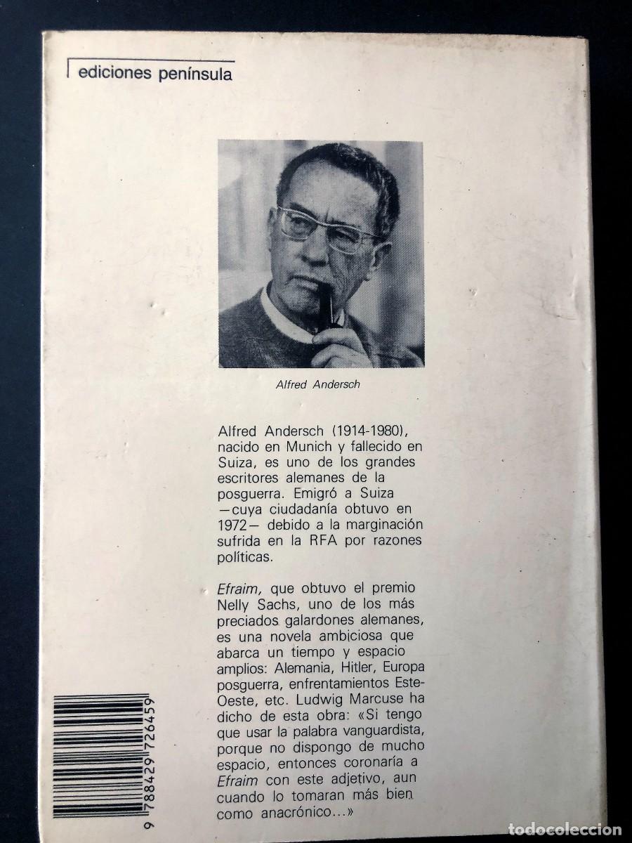 Libros de segunda mano: EFRAIM / ALFRD ANDERSCH / EDICIONES PEN&Iacute;NSULA 1987 / SIN USAR - Foto 2