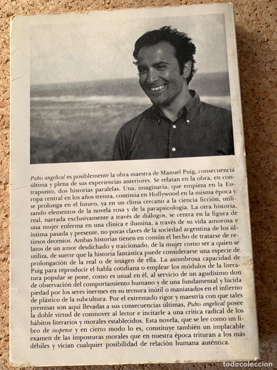 Libros de segunda mano: Pubis angelical de Manuel Puig (Bols 32) - Foto 2