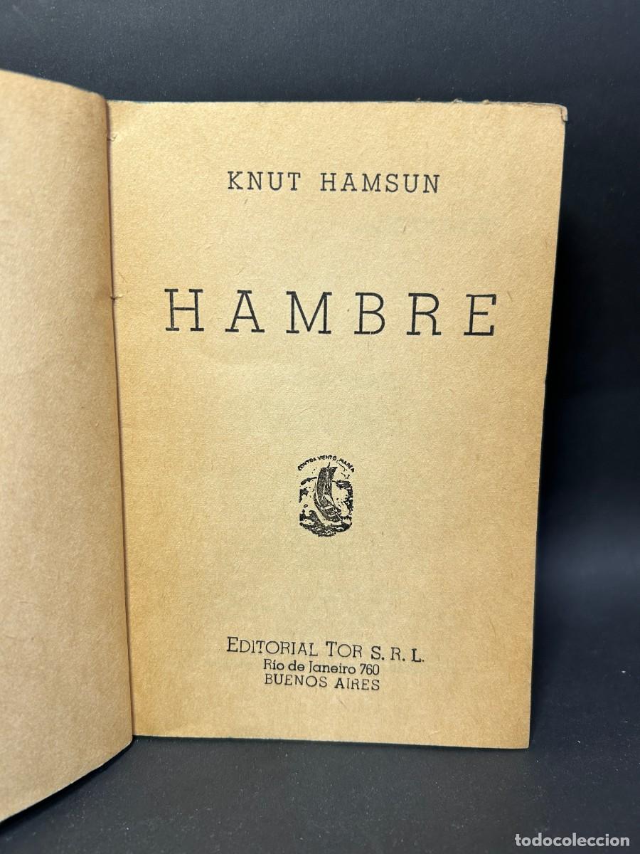 Libros de segunda mano: KNUT HAMSUN - HAMBRE - 1947 - Foto 3
