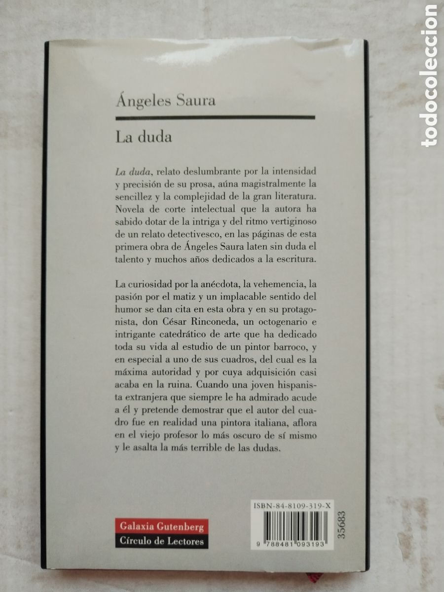 Libros de segunda mano: LA DUDA/ANGELES SAURA - Foto 3