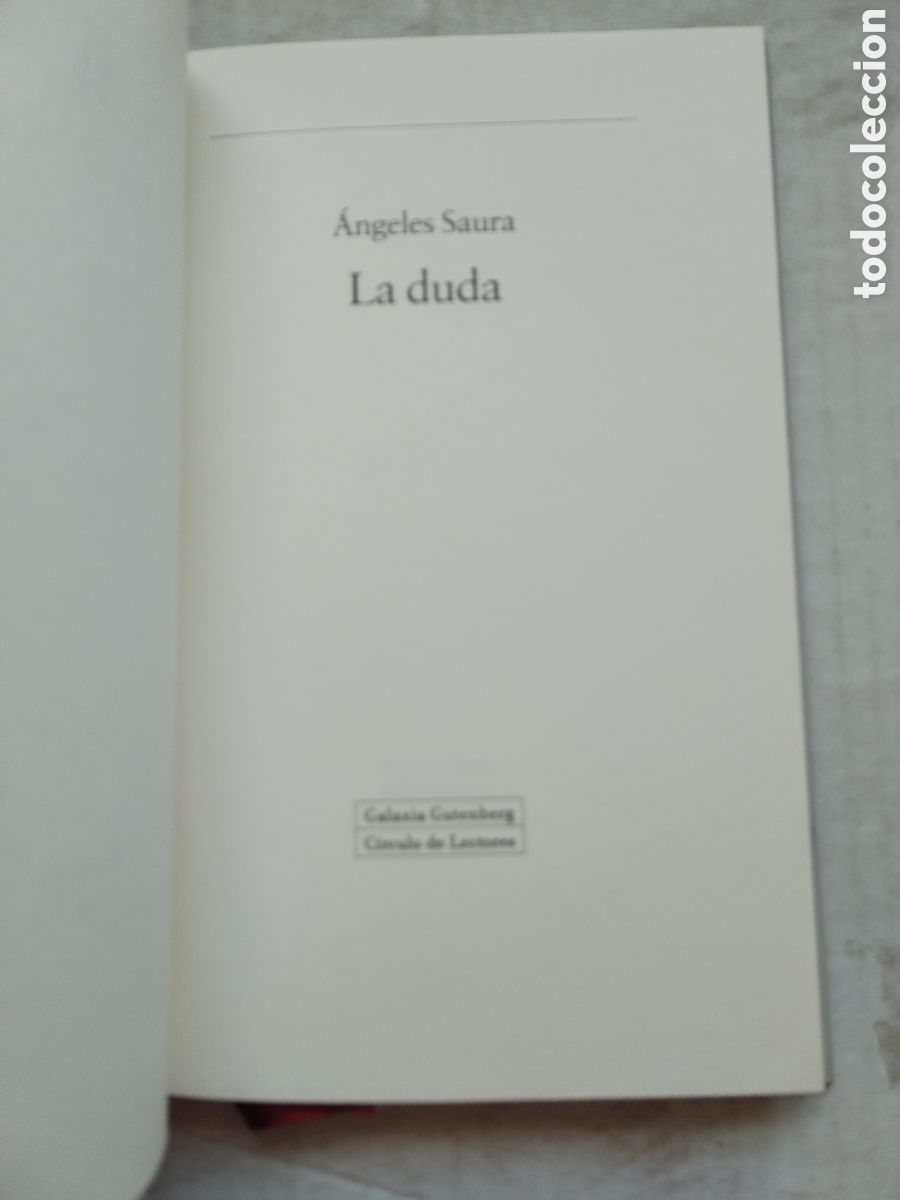Libros de segunda mano: LA DUDA/ANGELES SAURA - Foto 2