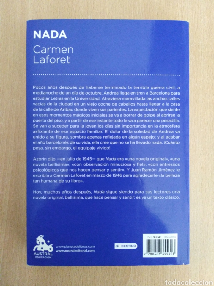 Libros de segunda mano: NADA. Carmen Laforet - Foto 2