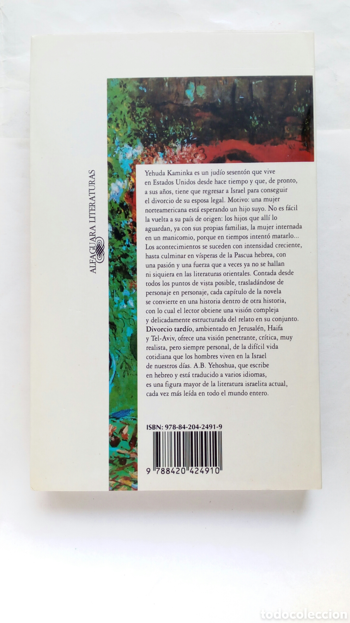 Libros de segunda mano: Divorcio tard&iacute;o. A. B. Yehoshua. - Foto 2