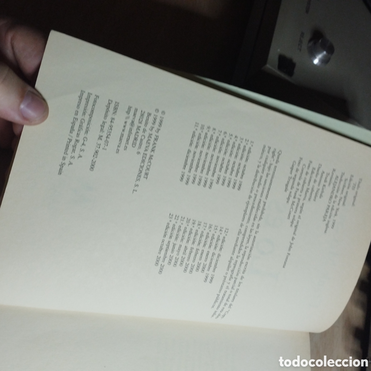 Libros de segunda mano: Lo es. Frank McCourt. 2000. Maeva. - Foto 6
