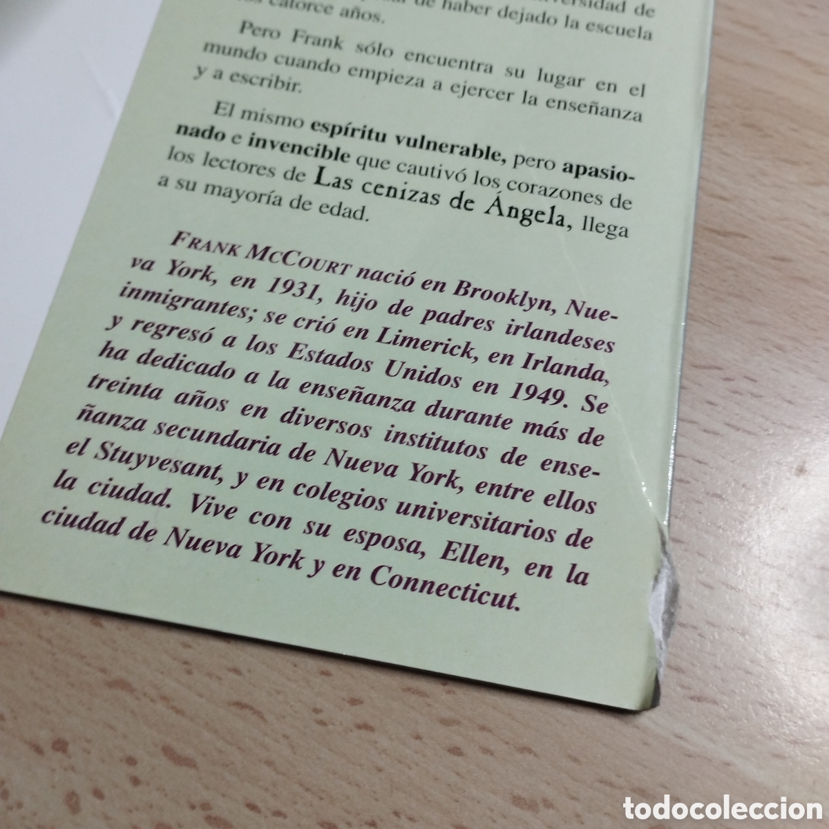 Libros de segunda mano: Lo es. Frank McCourt. 2000. Maeva. - Foto 7